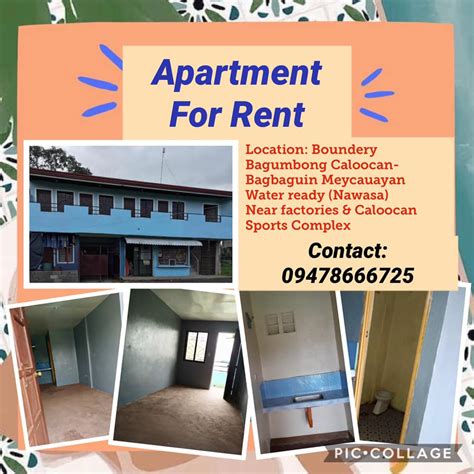Apartment For Rent in Bagbaguin , Caloocan .